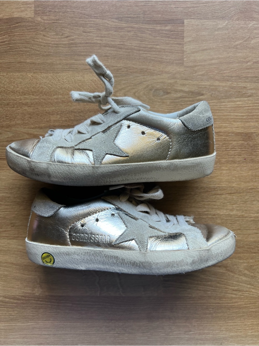 Golden Goose Kids Metallic Gold Star Sneakers